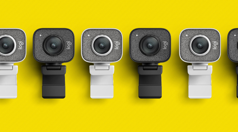 alternating black and white webcams