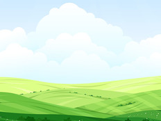 Illustration of green field